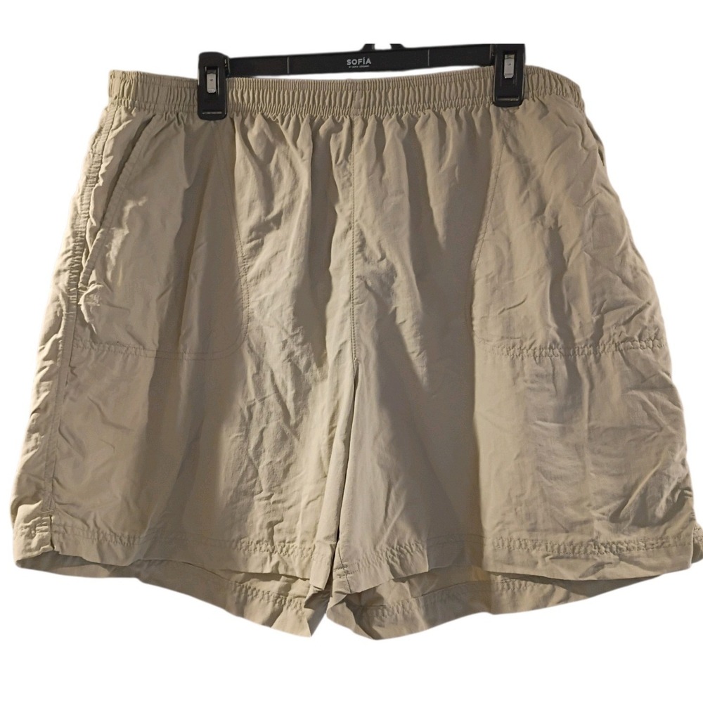 EUC Unisex Tan Colombia Swim Hiking‎ Fishing Trunks Size 1X Spring Summer Shorts